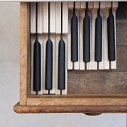 Нож для выемки костей 15см черного цвета Ron 